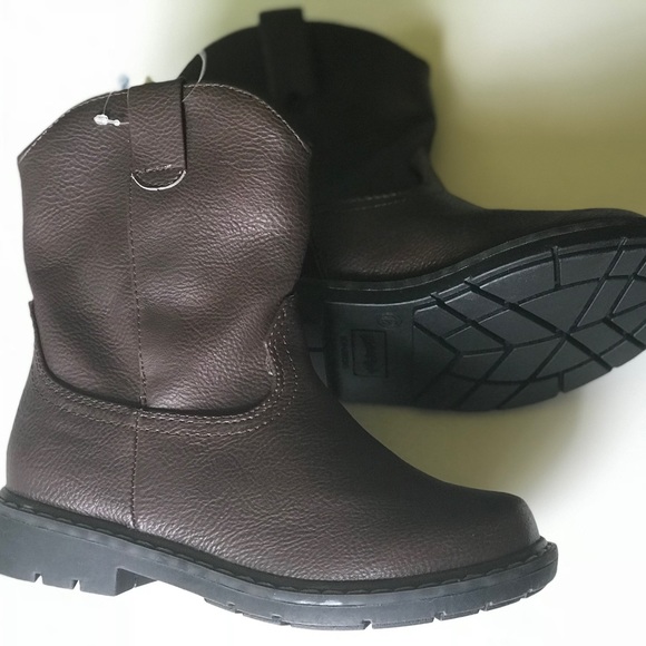 Dark Brown Pull-on Infant Boots Pre-walk Boots - Picture 7 of 7